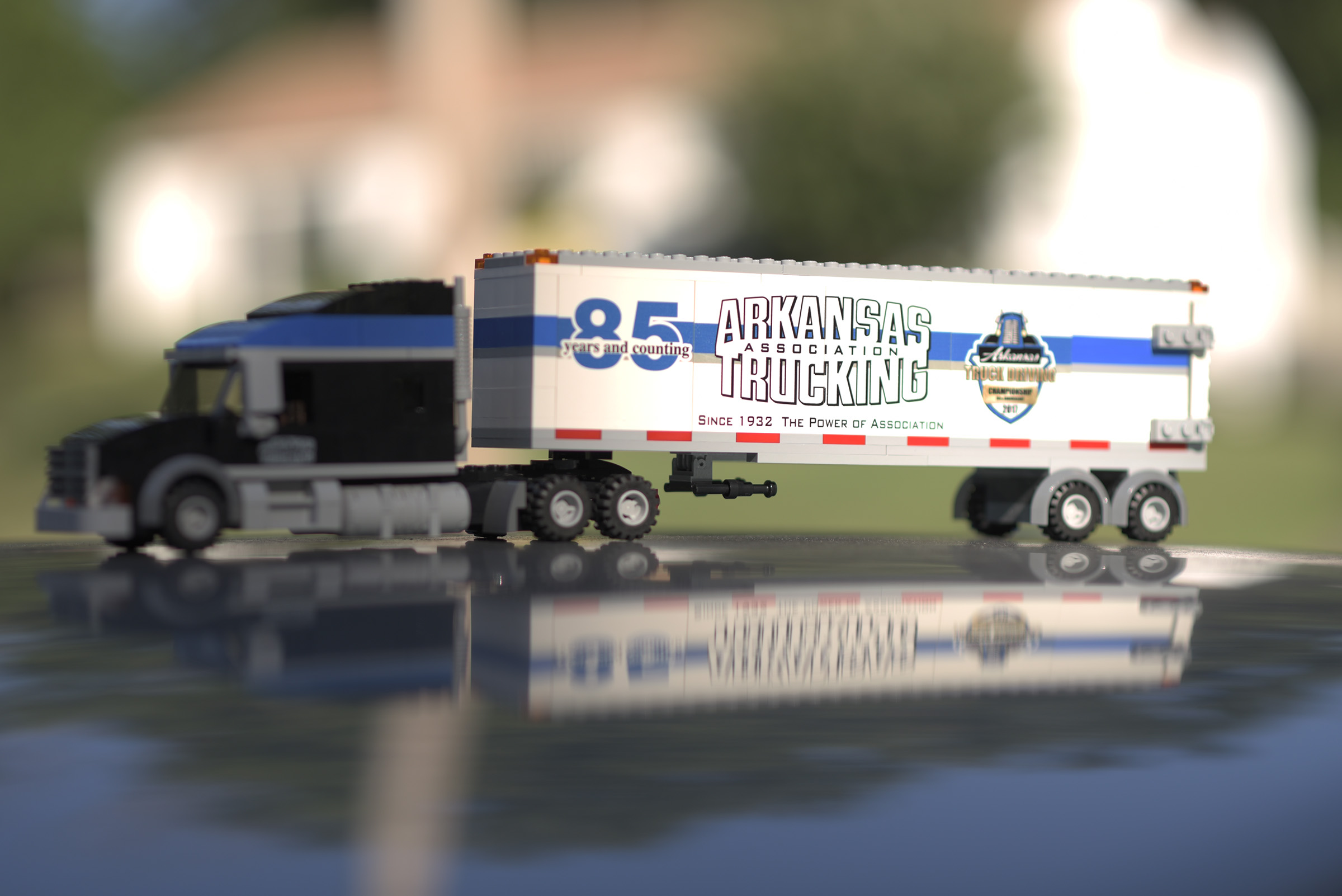 Arkansas Trucking commemorative lego set